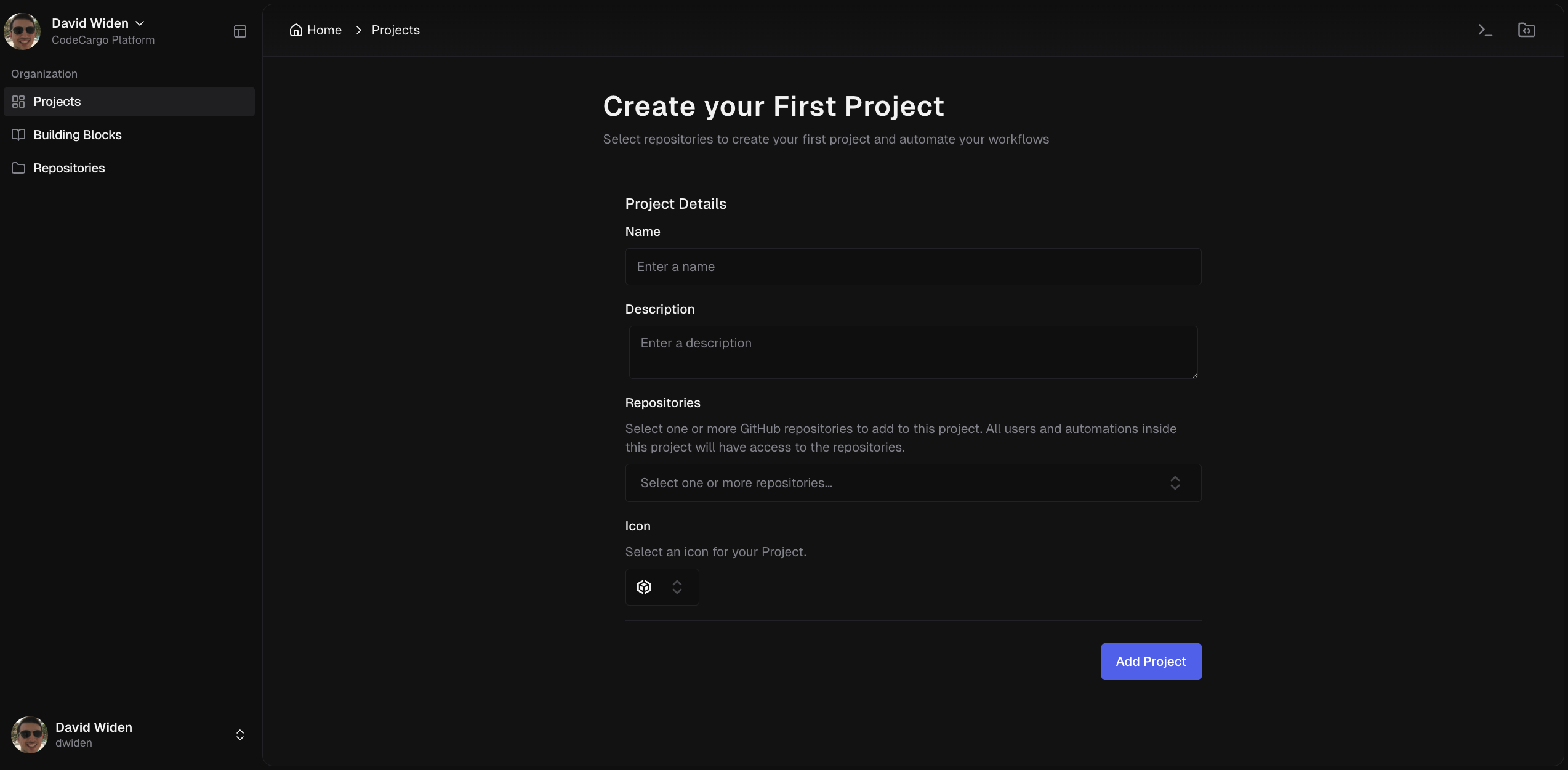 codecargo-initial-dashboard