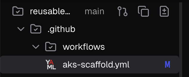 M badge indicating file has been edited