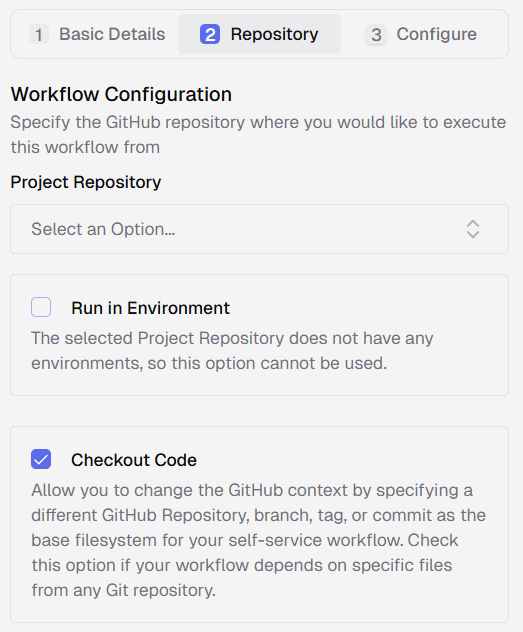 Workflow Configuration